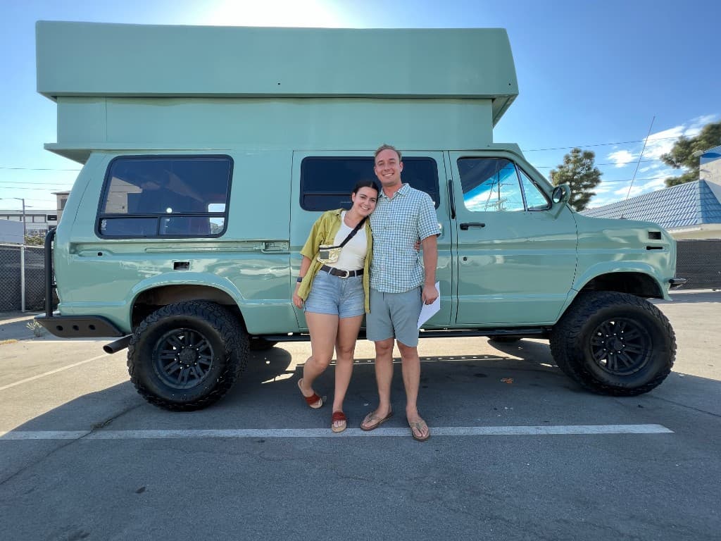 Van getting painted, September 2022
